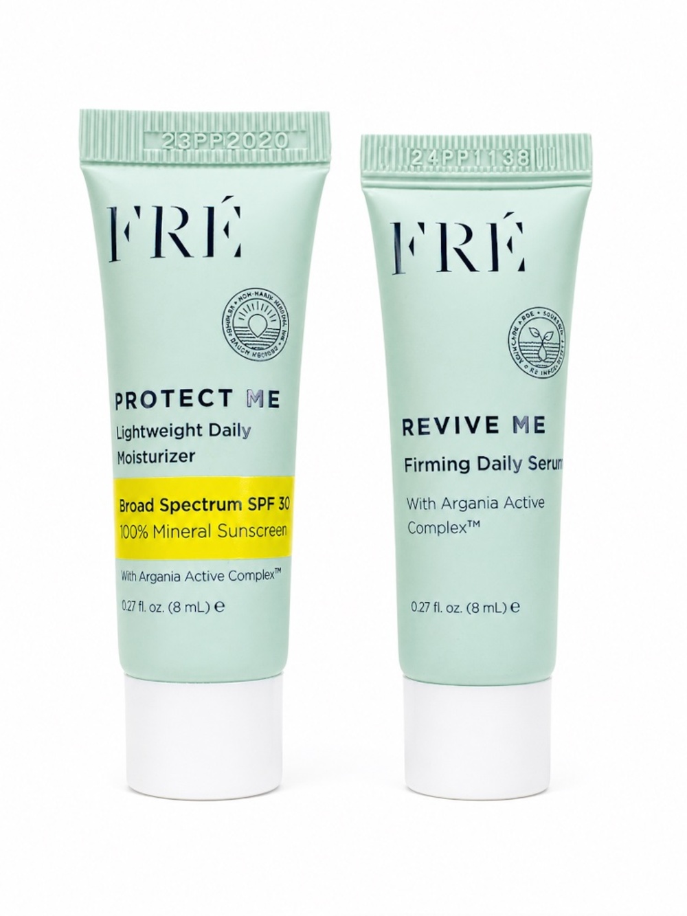FRE Skincare Trial Size Bundle New Sealed SPF 30 + Firming Serum